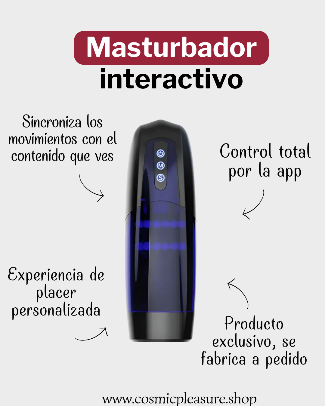 MASTURBADOR INTERACTIVO Sincroniza el placer con tu imaginación